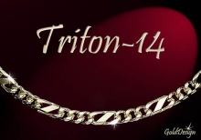 Triton 14 - náramek zlacený